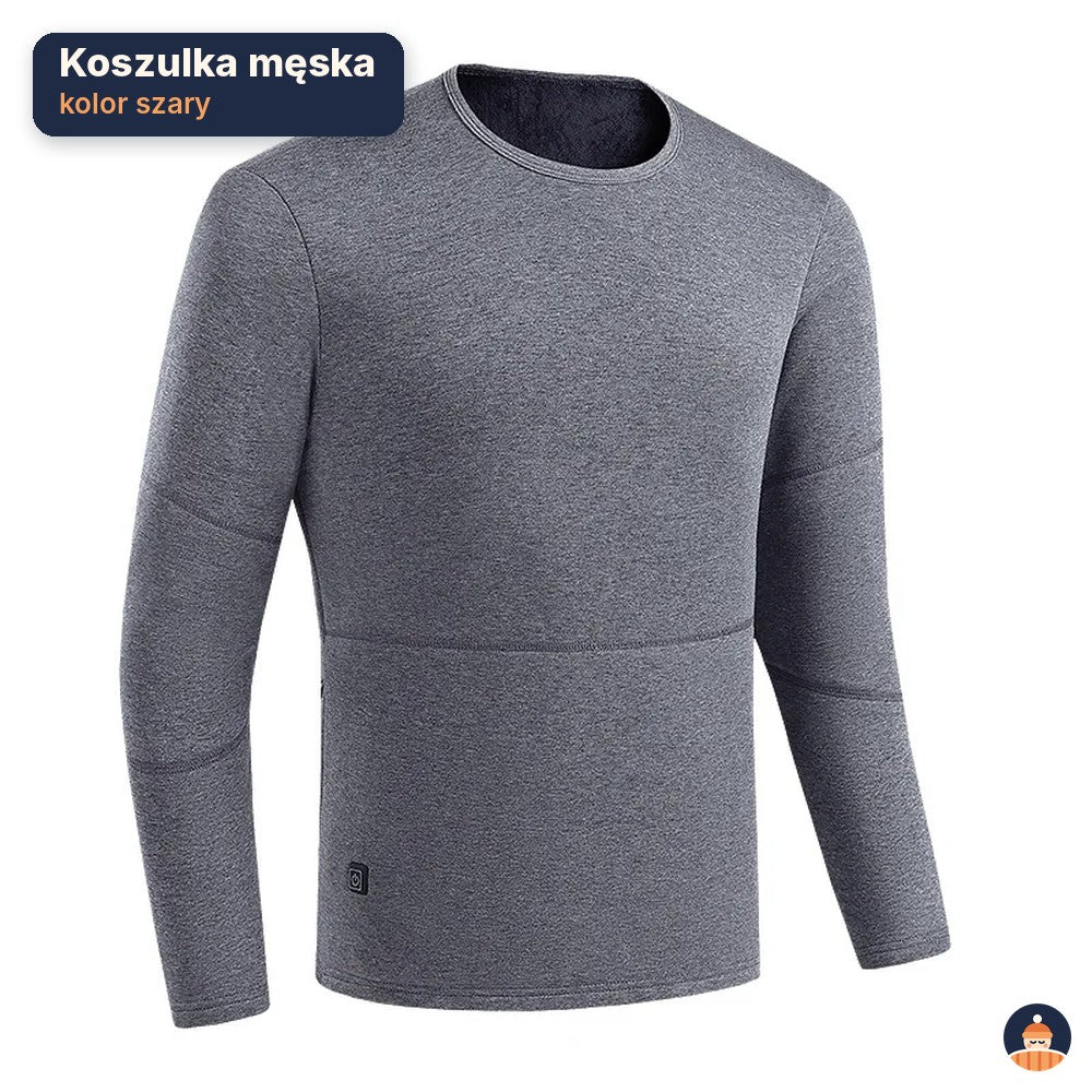 Bielizna grzewcza USB – koszulka i spodnie, które grzeją (do 28 stref)