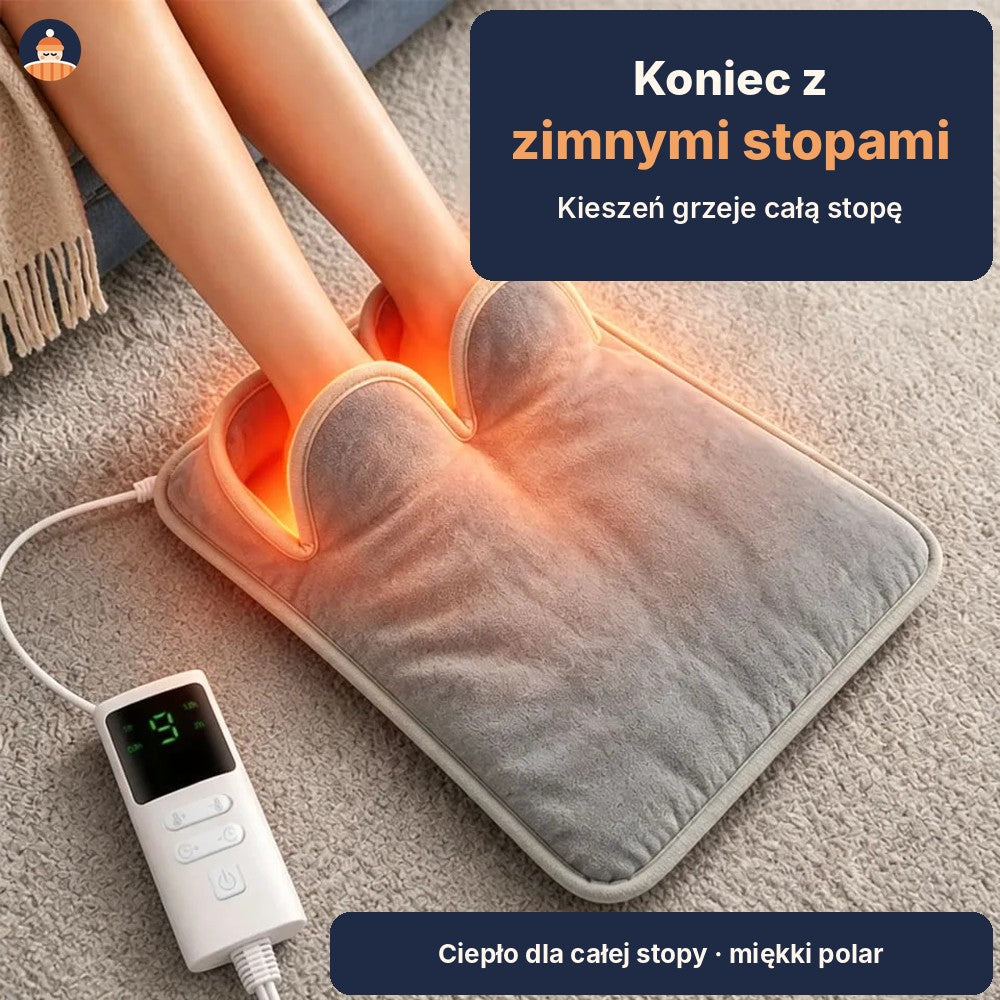 Elektryczna mata grzewcza na stopy – 9 poziomów ciepła, do prania